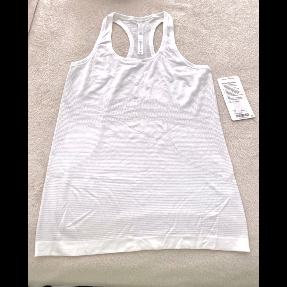 Swiftly Racerback White Size 8
